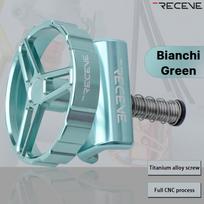 RECEVE Folding Bike C Buckle Knob Hinge Clamp Bicycle Titanium Alloy Handle Hinge Clamp Kit Folding Buckle Fixed For Brompton RE C Round Bianchi