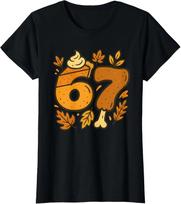 Meme Funny Six Seven Gen Alpha Slang Turkey Funny Ladies' Crewneck 100% Cotton T-shirt Mens Tees Top S įvairiaspalvis