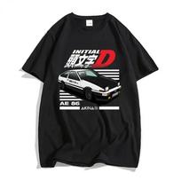 Initial D T Shirt Japanese Anime Graphic Funny Harajuku Manga T Shirt Fashion Casual Short Sleeve T Shirt Women Clothes S įvairiaspalvis