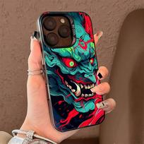 Japan Ghost Face Samurai Phone Case For iPhone 16 15 14 13 12 11 Pro Max X XR XS MAX Matte Shockproof Back Anti Fall Matte Cover iPhone 16pro max
