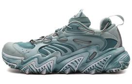 Li Ning Cat Paw Cushioning Slip Resistant Cushioning Slip Resistant Low top Casual Shoes Women's Gray Mist Green AGLQ014-14 36
