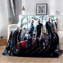 fast and Furious Movie Throws Blanket Kids Super Soft Cute Blankt for Couch Travel Picnic Sofa Bed Flannel Blanket Birthday Gift 100x150cm