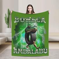 Boneca Ambalubu Funny Italian Brainrot Meme Blankets  Fuzzy Awesome Throw Blanket for Chair Covering Sofa Autumn/Winter 200x150cm 80x60in