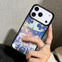 Capa Case for iPhone 17 Air 16 Pro Max 15 Plus 11 13 Mini 14 12 Back Phone Cover Genshin Impact Figure Anime iPhone17 Pro