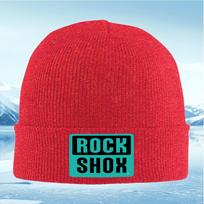 ROCK SHOX brand logo design Unisex Women Unisex Knitted Hat Beanie Pullover Cap Winter Thermal Warm Christmas Outdoor Cycling Hikin