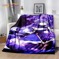 Genshin Impact Animacinis Žaidimas Minkštas Pliušinis Antklodė, Flanelinė Antklodė Mesti Antklodę Svetainei Miegamajam Lovai Sofai Piknikui Dangalas Vaikams 75x90cm