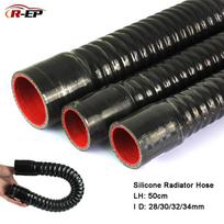 R-EP Silikoninė lanksti žarna ID 28 30 32 34mm vandens radiatoriaus vamzdžiui, oro įsiurbimui, aukšto slėgio guminis jungiamasis vamzdis ID-30MM
