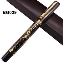 Elbow nib Fountain pen Chinese style retro writing pen Romance of the Three Kingdoms Pen Self-priming ink metal pen STATIONARY (as the picture,Elbow nib)