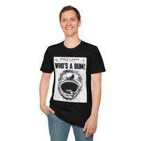 Brooklyn Dodgers Who's A Bum Baseball Card Photo T-Shirt, Tee Sports M