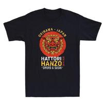 Hattori Hanzo Sword & Sushi Okinawa Japan Anime Comic Vintage Men's T-Shirt Tee XL