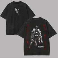 Jujutsu Kaisen Maki Zenin Double Sided Vintage Washed Anime TShirt S