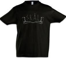 Skål I Boys kids boys T-Shirt Drinking Horn Valhalla Thor Loki Odin Viking Vikings Norse 150
