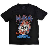 Def Leppard Unisex T-Shirt: Pyro World Tour (Small) S