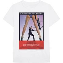 James Bond 007 Unisex T-Shirt: For Your Eyes Poster (XX-Large) 3XL