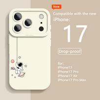 Cute cartoon astronaut phone case suitable for iPhone 17 16 15 14 13 12 11 Pro/Max/Plus anti drop and shockproof back cover iPhone 17PROMAX