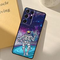 Cartoon Space Astronaut Phone Case For Samsung Galaxy S23 S20 S21 S22 S24 S25 Ultra S9 S10 Plus S25 FE Cover Shell Galaxy S9 Plus