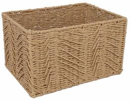 Krepšelis Home4you Max Sara 87388, popierius/metalas, 32 cm x 23 cm, ruda sp.