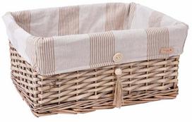 Krepšelis Home4you Willi Stripe 61042, medvilnė/gluosnis, 42 cm x 32 cm