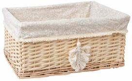 Krepšelis Home4you Willi Tassel 61003, medvilnė/gluosnis, 42 cm x 332 cm, rusva sp.