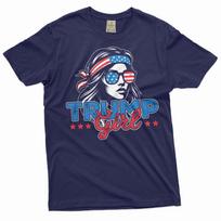 Women's Trump Girl Shirt Donald Trump Ladies Shirt Gift Election 2024 Shirt 3XL