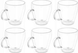 Dvigubo stiklo stiklinių rinkinys Vivalto 87976, skaidri sp., 0.27 l