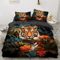 Šakalo Tigro Leopardo Rašto 3D Spausdinamas Viengulis Dvigulis Karalienės Dydžio Antklodės Užvalkalas Pagalvės Užvalkalas 3 Dalių Patalynės Rinkinys DE 135x200cm