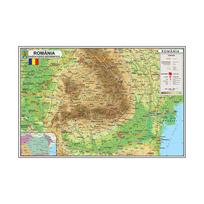 Sieninis žemėlapis, Rumunijos žemėlapių serijos foninis audinys Rumunijos žemėlapis Namų sienų dekoras Paveikslas, Geografiniai įrankiai, Turizmo/švietimo įrankiai 59cm*42cm(Canvas)