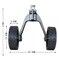 Grass Trimmer Support Wheel Sturdy Universal Auxiliary Walk behind for Weeding Trimmer Mower Grass Timmer Garden Auxiliary Tool pilka spalva