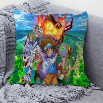 Digimon Adventure M-Monster Game Stitch Lucky Dragon pillow cover sofa cushion cover home room decoration children gift 30cmx30cm