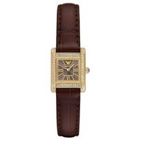 Emporio Armani Dvi rankenėlės Rudo odinio laikrodžio AR11705 Tan Watch Dial