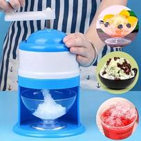 Manual Ice Shaver Crusher Portable Homemade Snow Machine for Home Use one size mėlyna