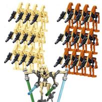 Star Wars Battle Droid Action Figure Toy Set, 25-Piece Buildable Kids Toys, Boys Collection Gift
