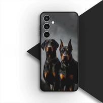 Apsauginis dėklas Dobermanas Taksas Šuo skirtas OPPO A40 A80 A60 A38 A79 A15 A16 A17 A18 A58 A78 A57 A53 A40M 4G 5G Telefonui OPPO A38