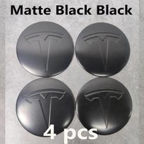 4 vnt. 56 mm Tesla ratlankio dangtelio lipdukai su logotipu - Vandeniui atsparūs, ilgaamžiai ratlankio centro lipdukai Model 3/Y/S/X automobiliams, apsauginiai priedai
