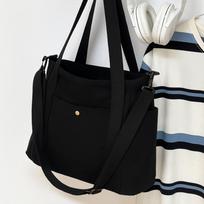 Practical Solid Color Multi Pocket Tote Bag Large Capacity Simple Nyl Crossbody Bag Lightweight Canvas Tote Bag Work juoda