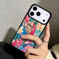 Capa Case for iPhone 17 Air 16 Pro Max 15 Plus 11 13 Mini 14 12 Back Phone Cover Japanese Koi Fish iPhone 11