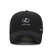 1 vnt. pralaidi tinklelio beisbolo kepuraitė, reguliuojama, greitai džiūstanti, sportinė kepuraitė, trucker kepuraitė, skirta Lexus F SPORT LBX NX RX 350h 450h Plug-in Hybri juoda