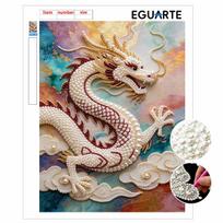 Shiny Pearl Traditional Oriental Dragon DIY Painting Creative Bead Art Craft Household Wall Decoration Nice Present For Art Hobbyists Home Decor Items 30x40