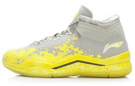 Li Ning WOW 3 Way Of Wade 3 Lemon Drop Mid top Basketball Shoes Men's Gray Yellow ABAJ013-19 47.5