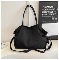Retro Casual Tote Bags, Fashi Canvas Large Capacity Shoulder Bag Handbags, All Match Commuter Women's Storage Underarm Bag 43x15x35cm