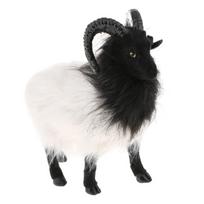 Lifelike Cute Goat Statue Indoor Outdoor Garden Ornament Prop Model Figure Garden Supplies M