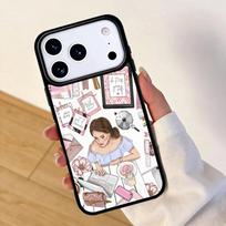 Girl Boss Pink Women Cartoon Mobile Phone Case for IPhone 17 AIR 16pro Max 15 14 13 12 11 Bumper Cover iPhone 13 mini
