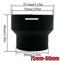 60mm/75mm/80mm/90mm Diesel Parking Heater Ducting Reducer Hose Tube Connector Pipe Joiner Converter For Car Truck VAN Camper 75mm to 60mm a