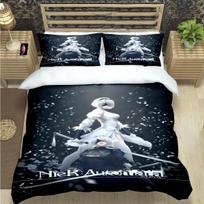 Famous Film Role A-Automata Nier Print Bedding Sets Bed Supplies Set Comforter Set Teens Girls Cartoon Twin Single Kid Gift 135x200cm