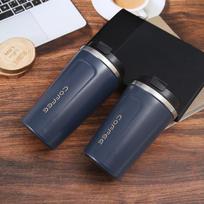 Termo kavos puodelis automobiliui, 380/510 ml, nepralaidus kelioninis termo puodelis arbatai, vandeniui, kavai, dvigubas iš nerūdijančio plieno 401-500ml