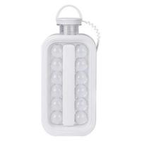 Ice Cube Mold with Lid 1.2L High Capacity 2 in 1 Ice Bottle Ice Cube Tray Foldable Odor-Free Ice Hockey Maker balta