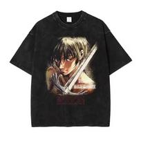 Berserk Guts Skull Knight  Zodd Vintage Washed Oversized TShirt  Dark Fantasy Anime Streetwear Tee S