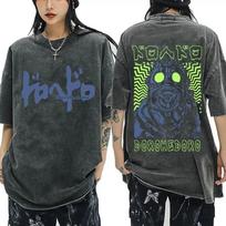 New Arrival Mens Clothes Tee Shirt Homme Graphic TShirts Men Tshirt Japanese Anime Dorohedoro Kaiman Vintage Washed S