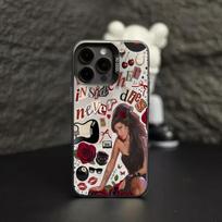 British singer Amy Winehouse phone case For iPhone 12 11 13 14 15 16 17 Max Pro Plus Mini Protective IMD Color Cover iPhone 11