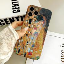 Fashion print Gustav Klimt The Kiss phone case FUNDA For IPhone 17 16 15 14 13 12 11 Plus Pro Max Mini Glossy HD Hard Cover Film iPhone 17